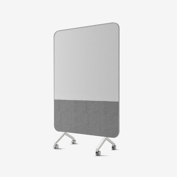 Curved Mobile Whiteboard Pinboard Screen